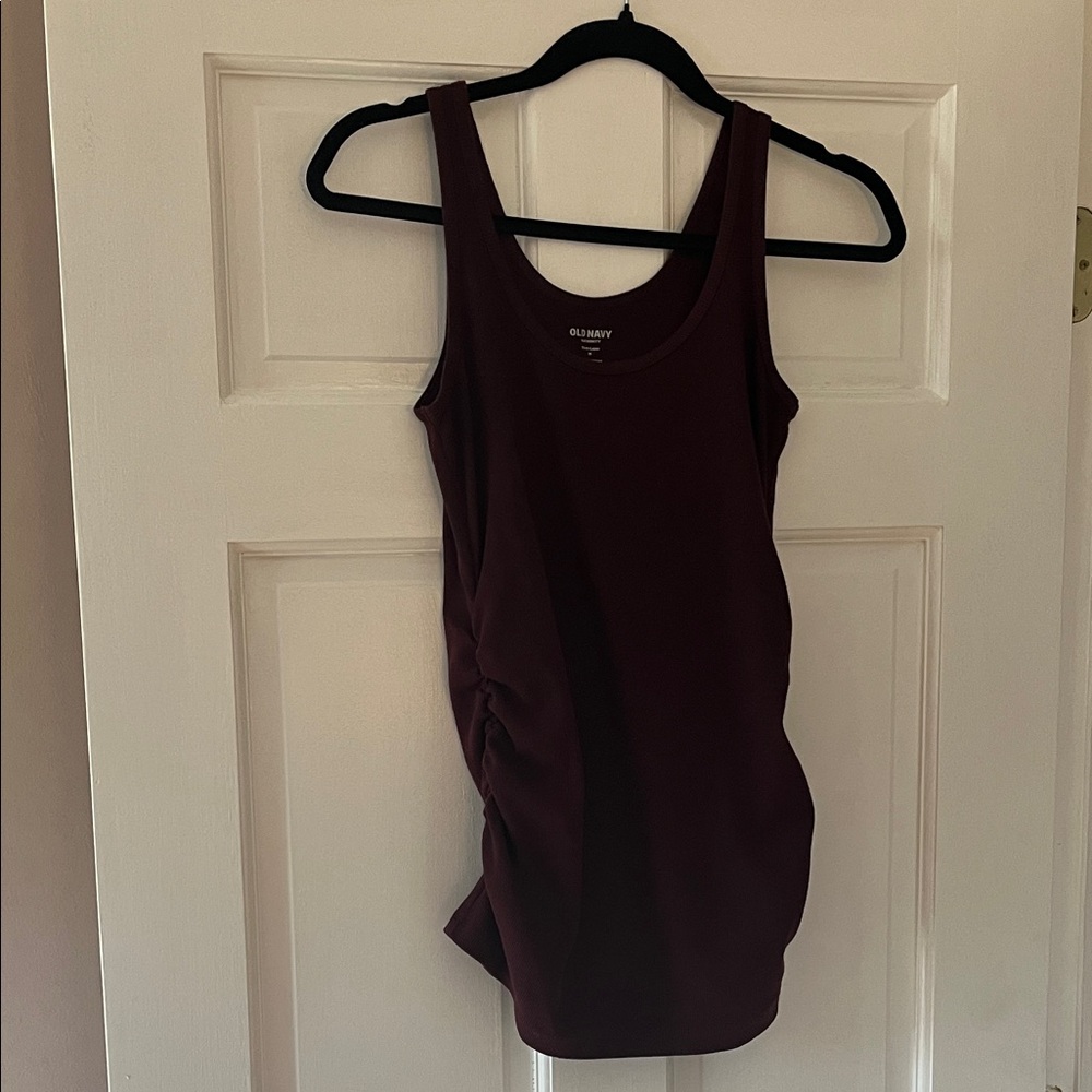 Old Navy Women's Maternity Burgundy Tank Top